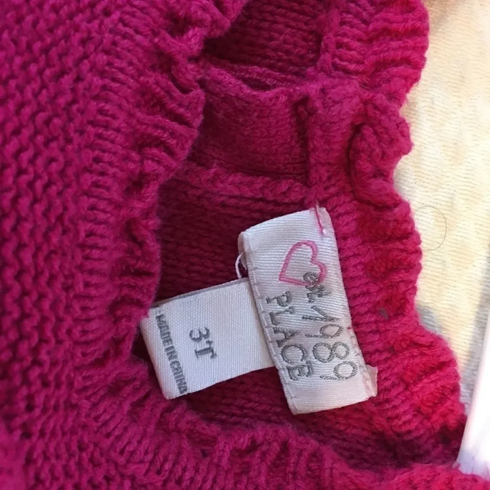 NWOT EST 1989 Place Girls Sweater Dress 3T